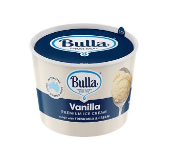Ice Cream Cups, Vanilla 54x100ml Bulla