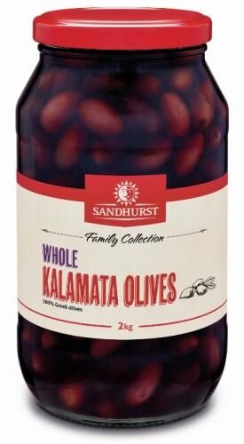 Olives, Kalamata Whole 2Kg Sandhurst (VG) (GF) (H)