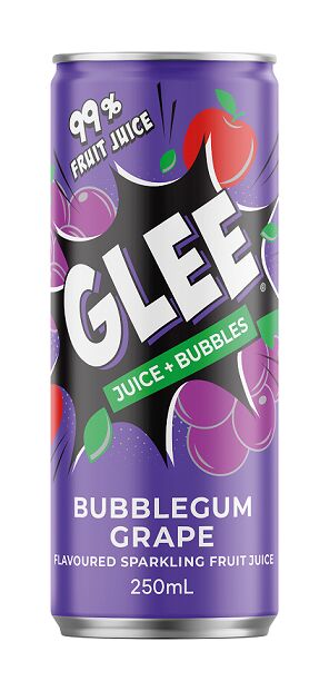 Drink, GLEE Bubblegum Grape 24x250ml