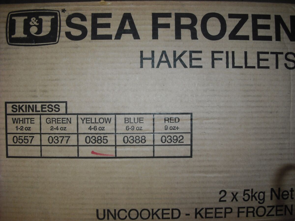 Hake, 4-6 Yellow PBO Skinless I&J 2x5Kg (I)