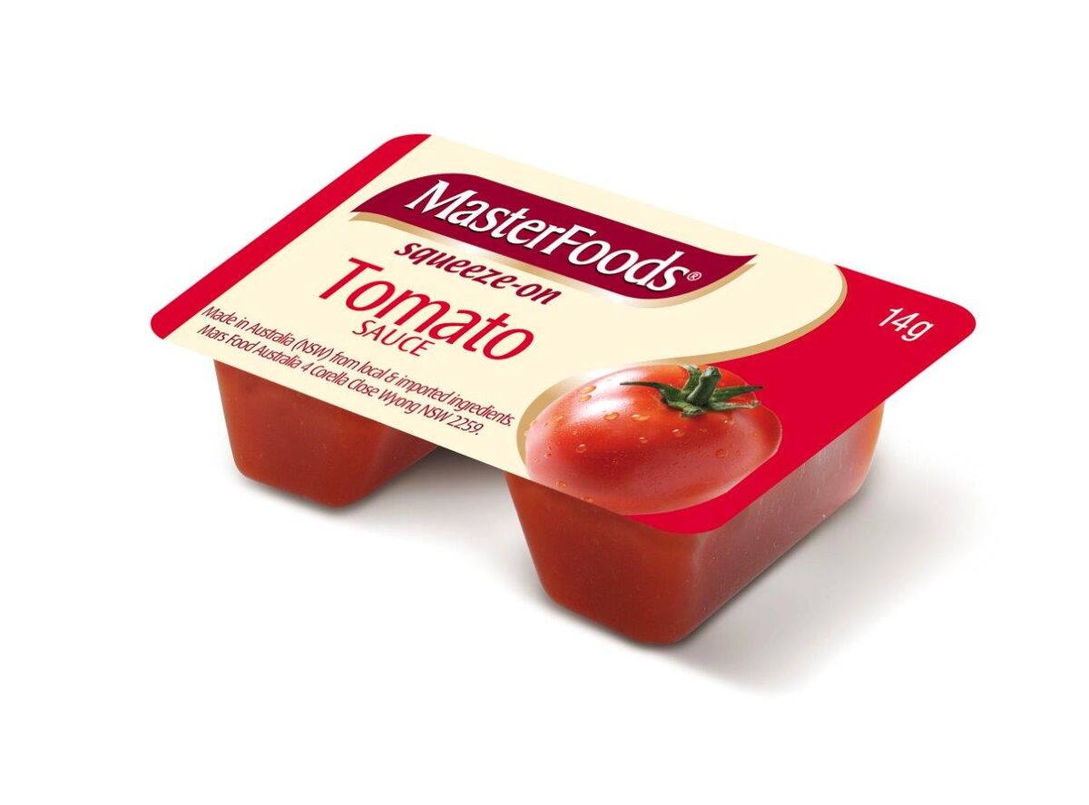 Sauce, Tomato Squeeze On Portion Control (100x14g) Masterfoods