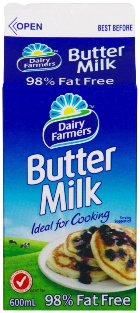Buttermilk 12x600ml CARTON Dairy Farmers (GF) (H)