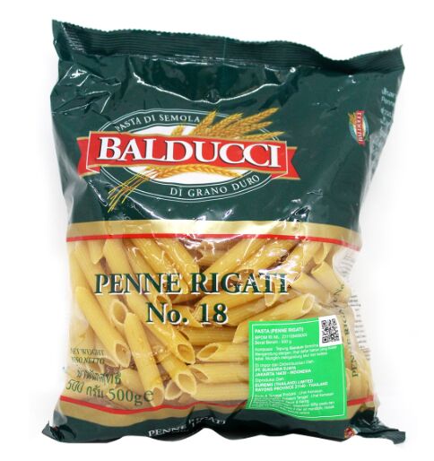 Pasta, Penne Rigati #18 12x500gm Balducci (VG) (H)