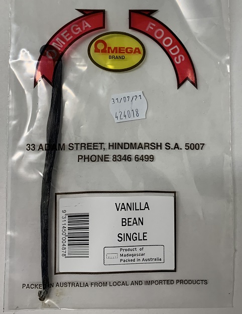 Omega Foods Vanilla Bean Madagascar