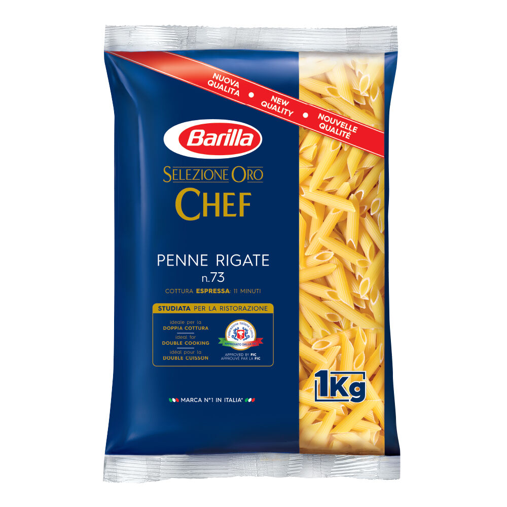 Pasta, Penne Rigate 1Kg Selezione Oro Chef Barilla