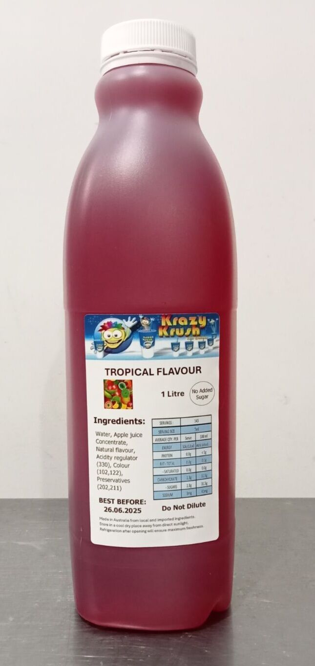 Granita, Tropical Flavour 1L Krazy Krush