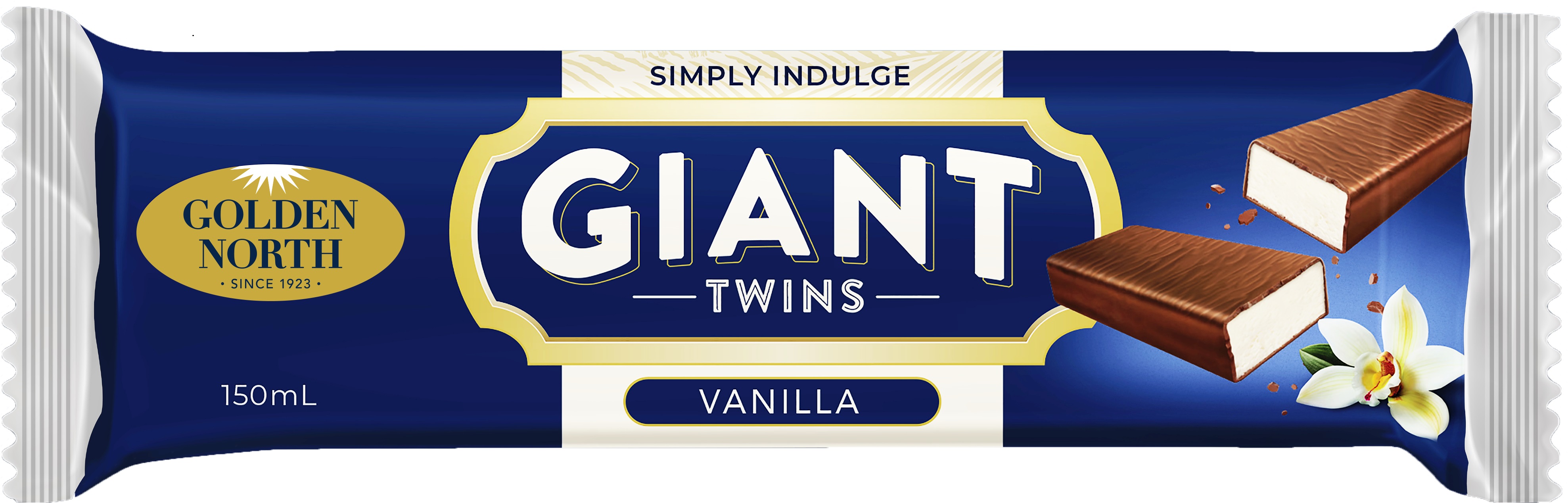 Golden North Giant Twins Ice Cream Bar Vanilla