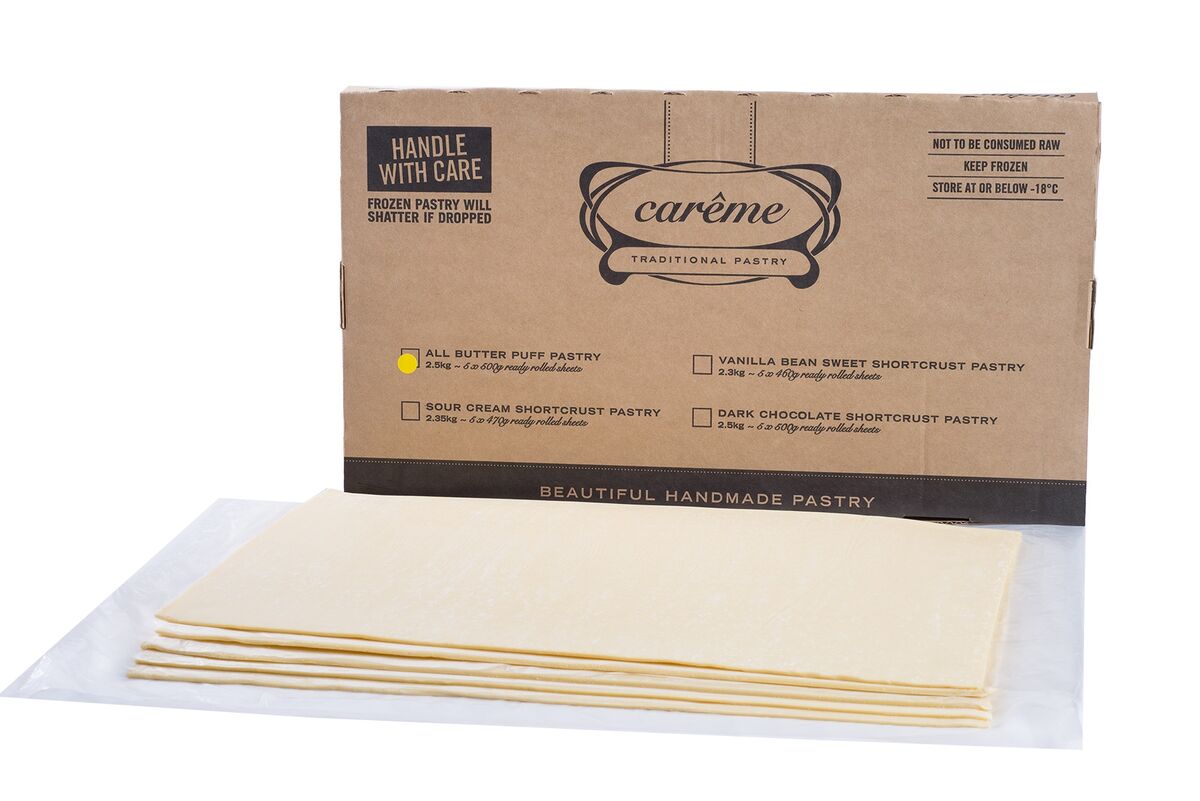Pastry, Puff Butter Roll 5kg Careme