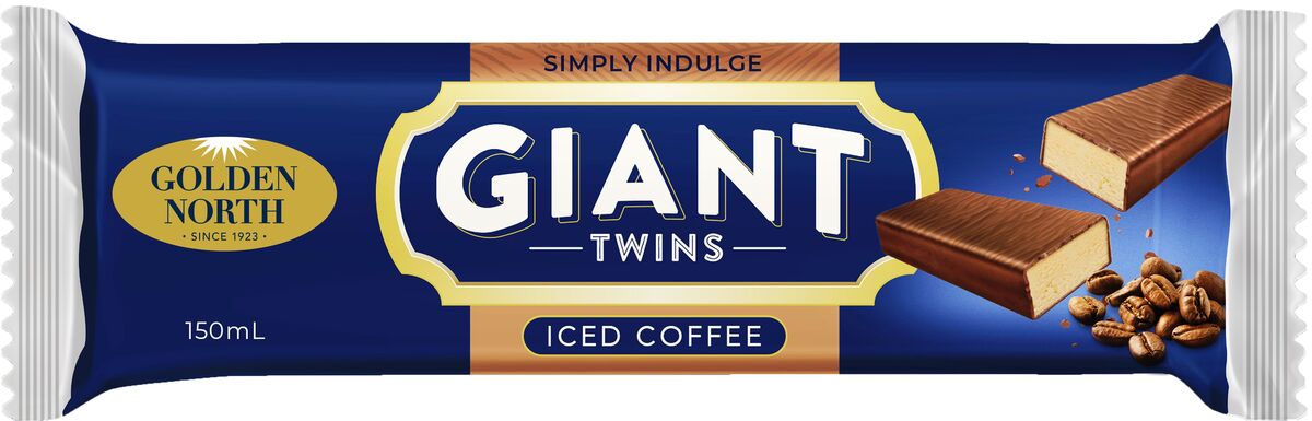 Ice Cream, Giant Twins Iced Coffee 24x150ml Golden North (GF)