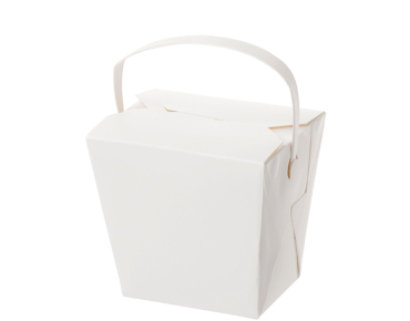Castaway Food Pail with Handle - White