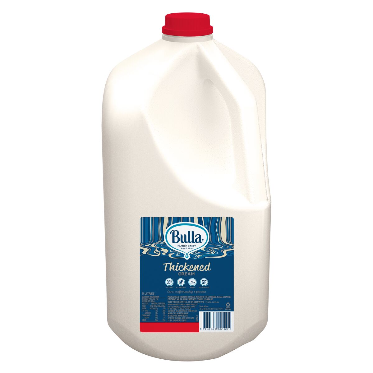 Cream, Thickened 5LT Bulla