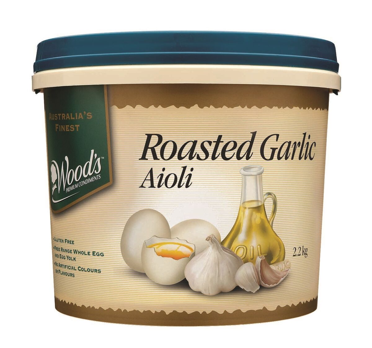 Sauce**Roast Garlic Aioli 2×2.2kg Woods (GF) (H)