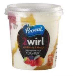 Yoghurt**Wildberry Mango Swirl 12x140gm Procal (GF) (H)