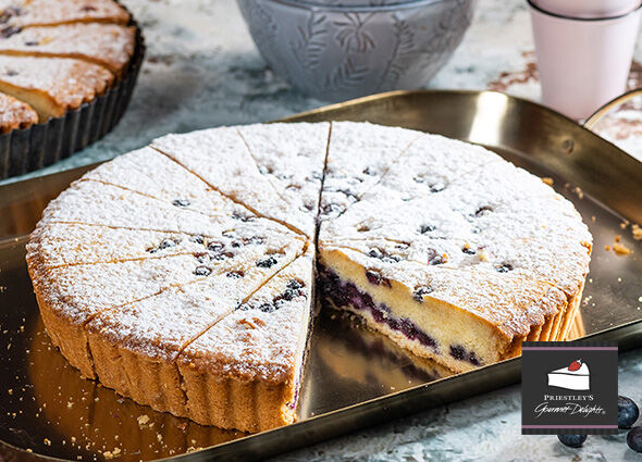Tart, 1-105 Blueberry Almond 1.6Kg Priestley’s (16 portions)
