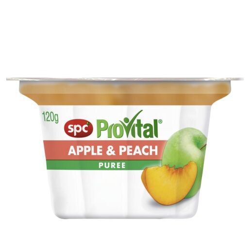 Fruit Pack, PROVITAL Apple Peach Puree 24x120gm (VG) (H)