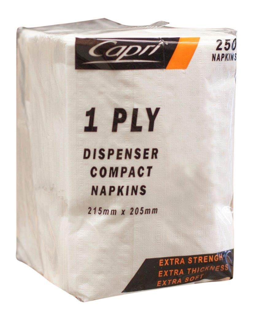Napkins, Dispenser D-Fold (250) Capri