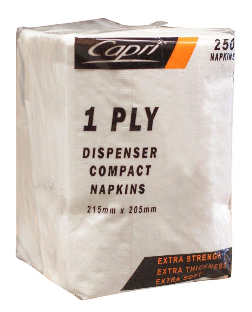 Capri Napkins Dispenser 1 Ply D-Fold