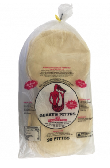 Gerry's Pitta Bread for Souvlaki & Pizza