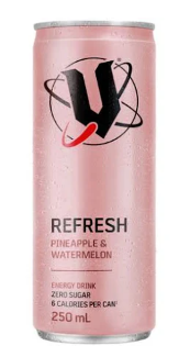 Drinks,**Refresh Pineapple Watermelon 12x500ml V Energy Drink