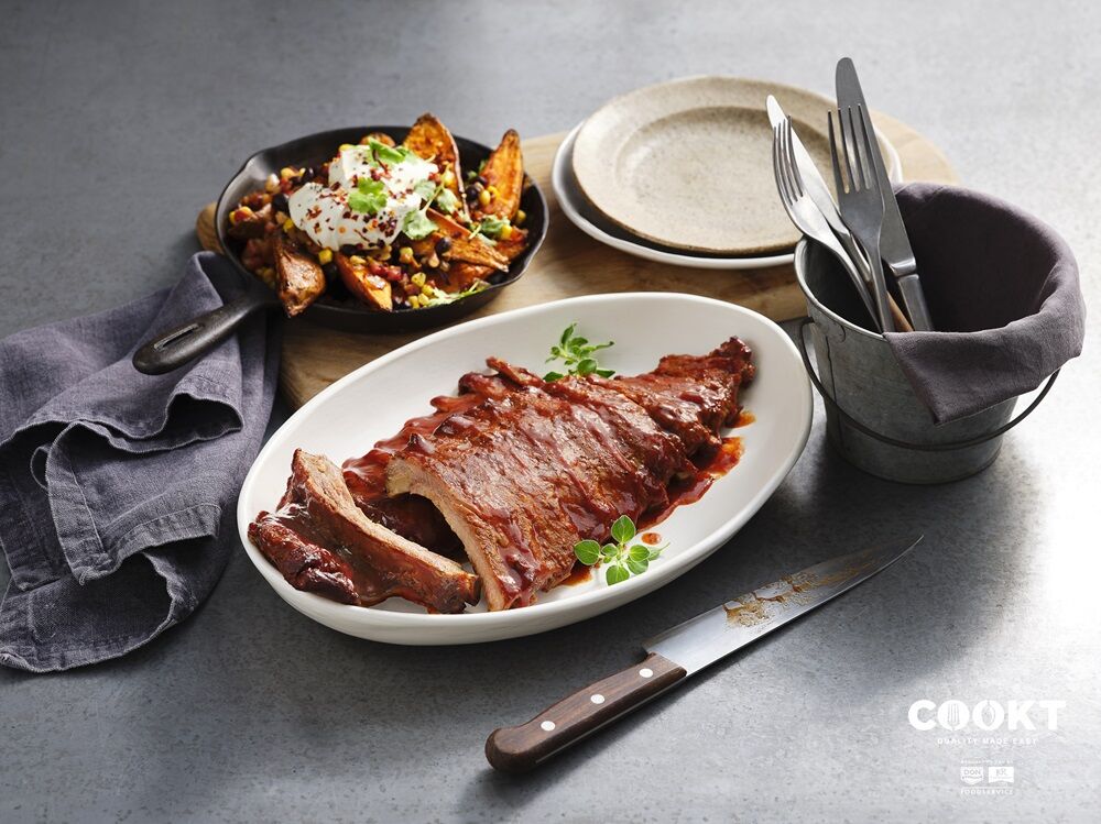 Pork Ribs, Tennessee COOKT RW CARTON (Approx 9.6kg) KRC