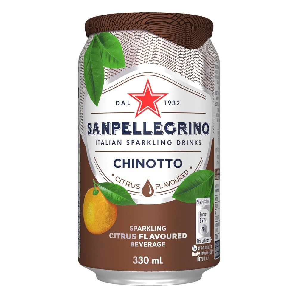 Drink, Chinotto 24x330ml San Pellegrino Cans