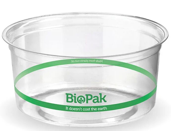 Container, Round Clear 360ml Biobowl (50) BioPak