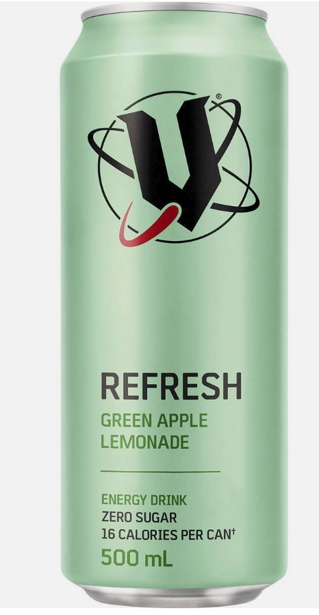 Drink**Refresh Green Apple Lemonade 12x500ml V Energy Drink