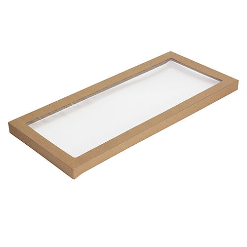 Lids**Kraft Catering Window To Suit NO 3 562x255x30mm (50) Envirochoice