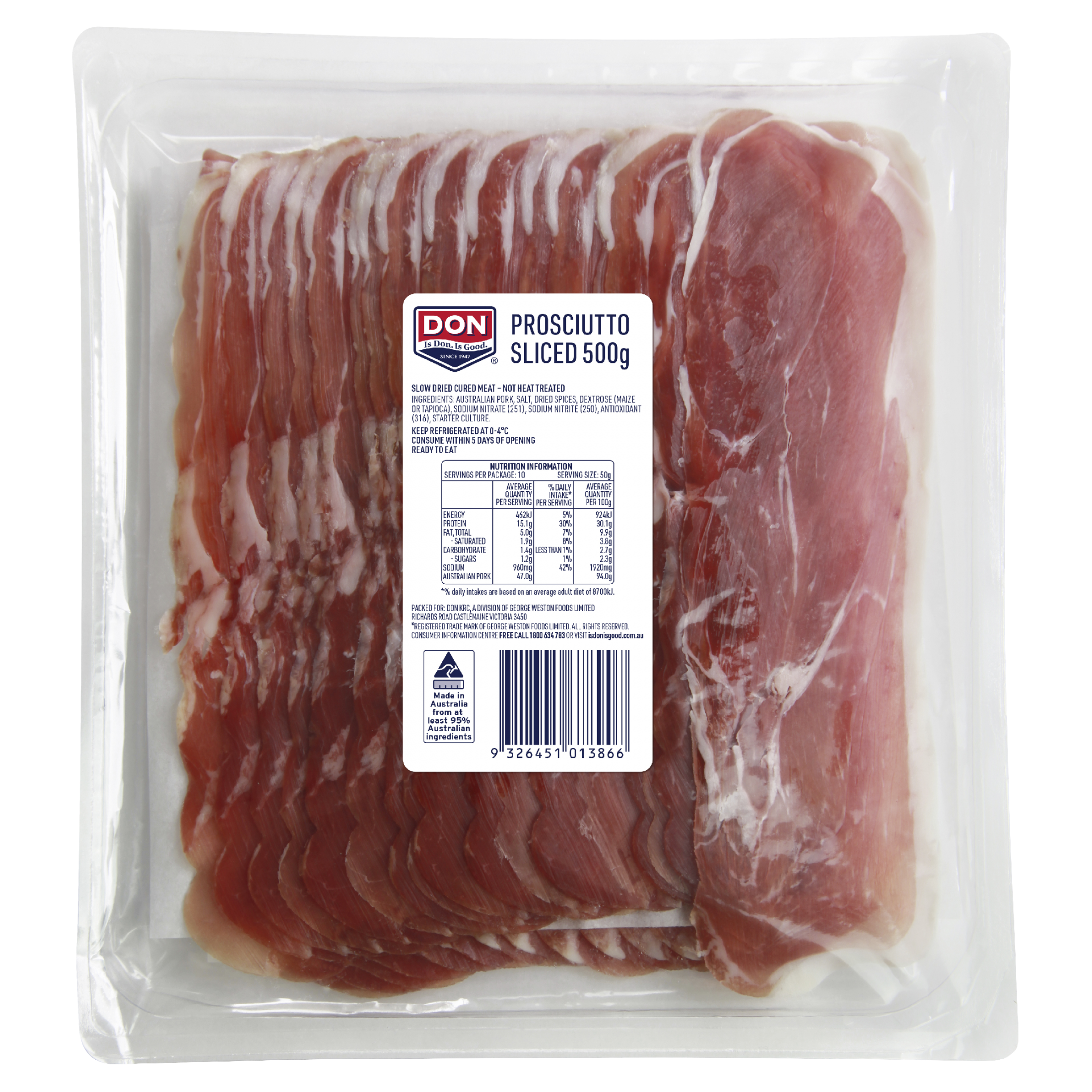 Don Prosciutto Sliced