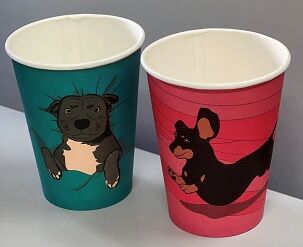 Cups, Coffee 8oz Hvybrd Core Dog (50) Envirochoice