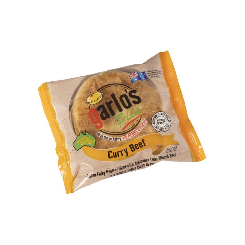 Pies, Curry Beef 12x200g Garlo’s (H)