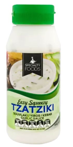 Sauce**Eezy Squeezy Garlic Tzatziki Specialty Foods 12x200ml
