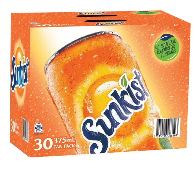 Drink**Sunkist Schweppes 30x375ml Cube