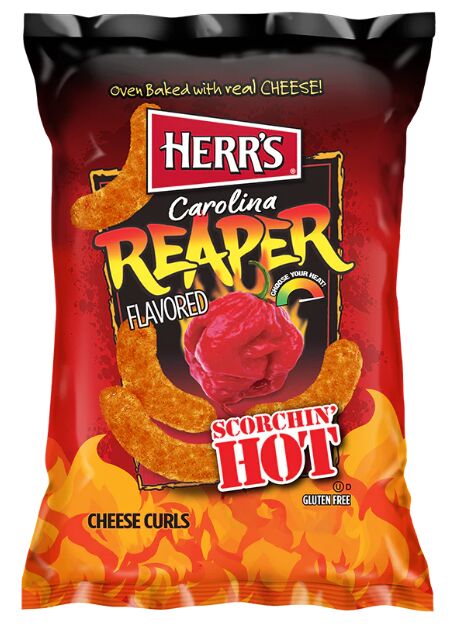 Herr’s**Carolina Reaper Cheese Curls, 42x28g