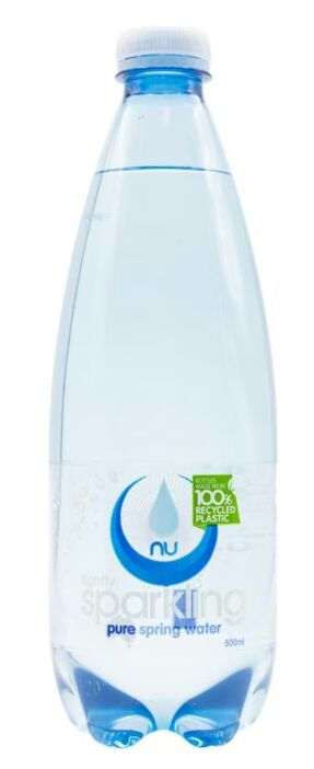 Water, Sparkling Natural Spring 12x500ml Nu-Pure (GF) (H) (VG)
