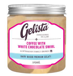 Gelista Gelato Coffee & White Chocolate Swirl