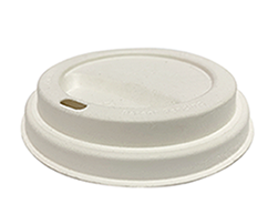 Castaway Lid Sugarcane 86mm TCID for Single & Double Wall Cups