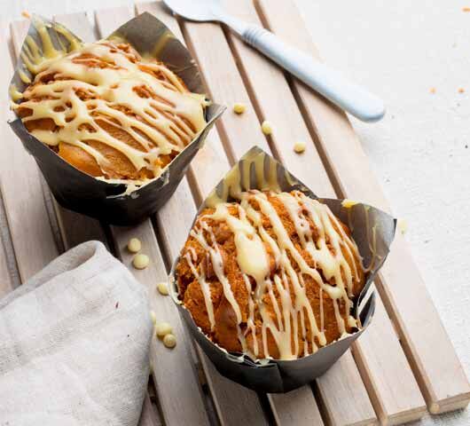 Muffins, Butterscotch & White Chocolate 6x120g Helen’s