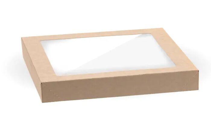 Lids, PLA Window for BioBoard**Small Catering Tray, Biopak (100)