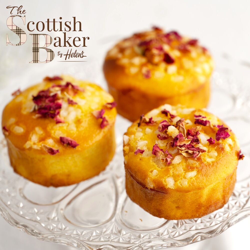 Cake, Orange, Almond & Rose The Scottish Baker 140g (12) (GF) (DF)
