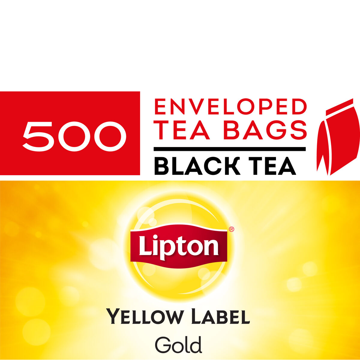 Tea, Yellow Tea Cup Envelope (500) Lipton (VG) (H)