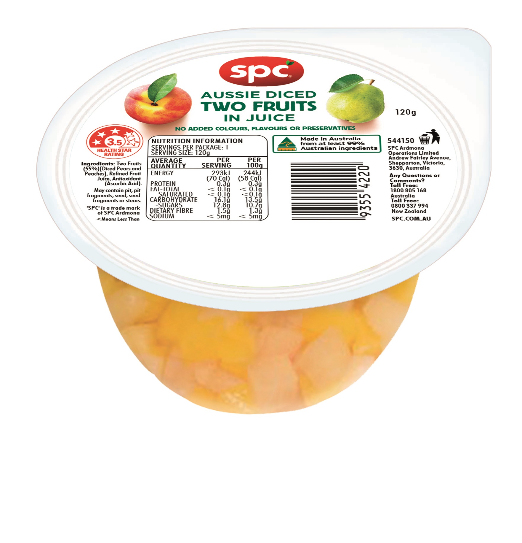 SPC Fruit Pack Two Fruits in Natural Juice