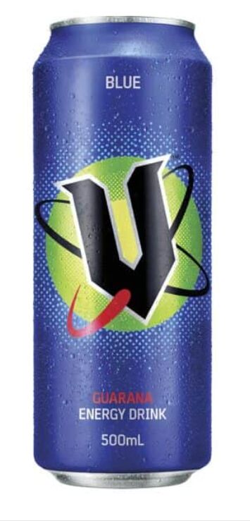 Drink,**Blue 12x500ml V Energy Drinks
