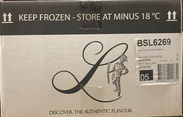 LR-BSL6269 Sourdough Mini Rye 18x320gm (H) Laurent