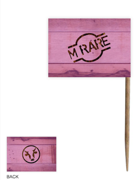 One Tree Steak Marker Medium Rare Flag