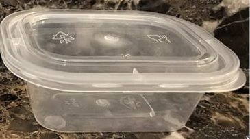 Northland Plastic Rectangular Food Container - Clear Snap Lid