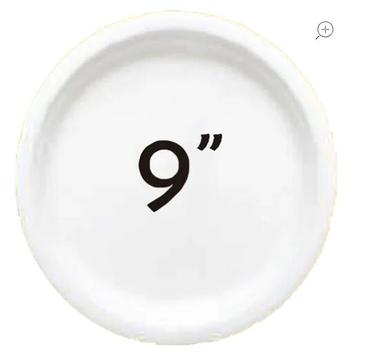 Plates, 9″ Round (50) Royalpac