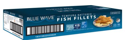 Battered**Fish, Tempura Fillet (MSC) 30x140gm Blue Wave (I)