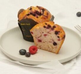 Muffins, Mixed Berry 6x150g Unwrapped Mamakaz (H)