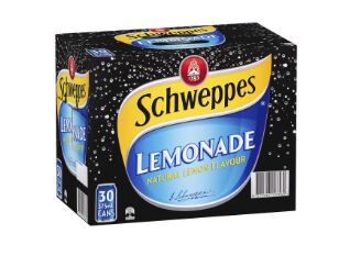 Drink, Lemonade Schweppes 30x375ml Cube